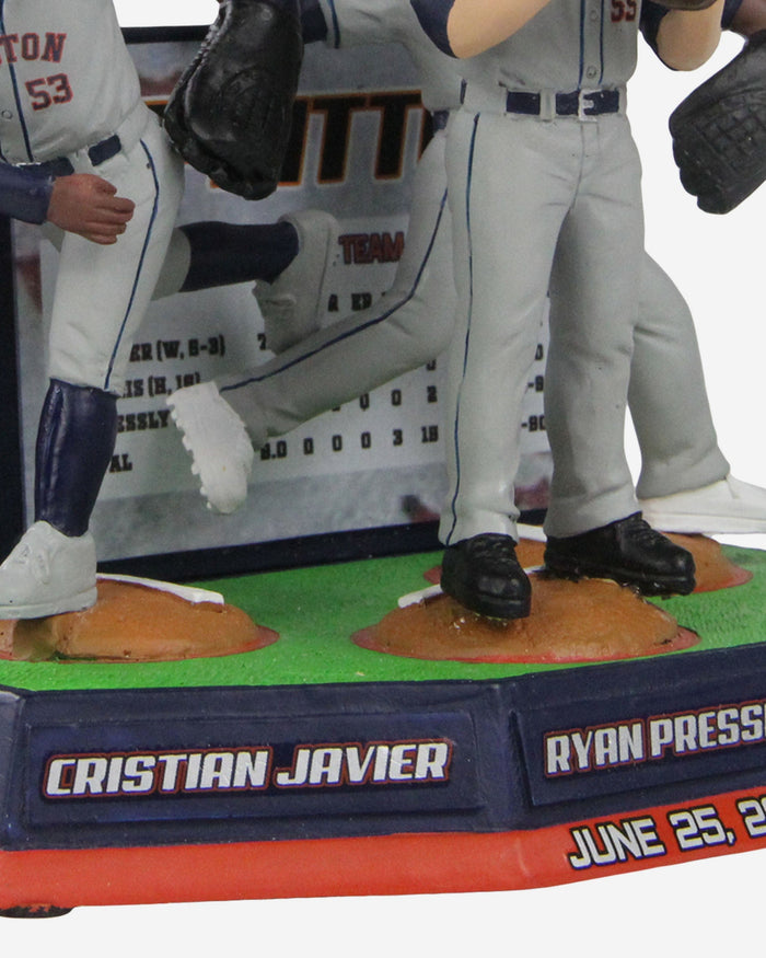 Cristian Javier & Hector Neris & Ryan Pressly Houston Astros Combined No Hitter Mini Bobblehead Scene FOCO - FOCO.com