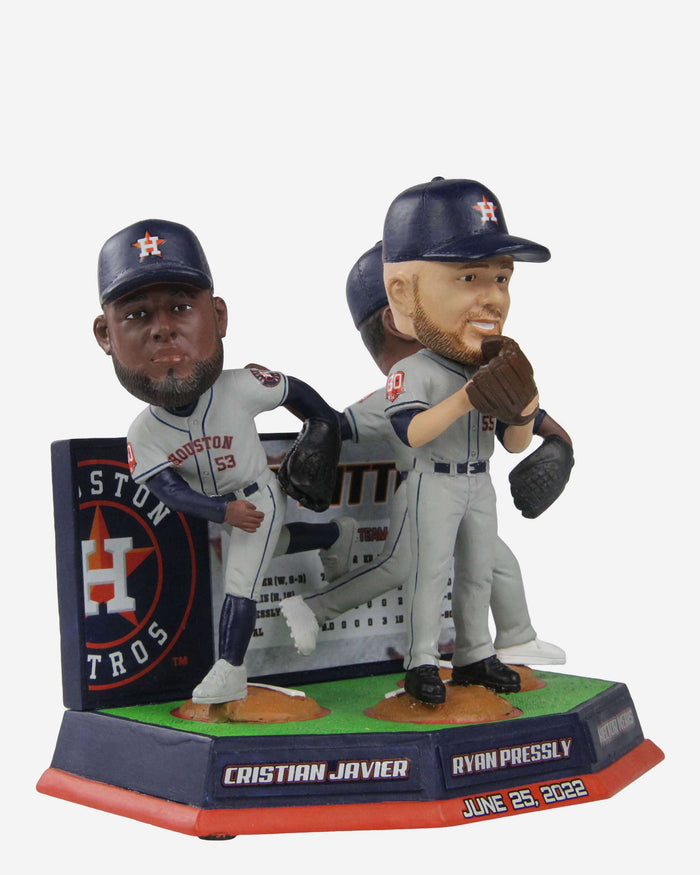 Cristian Javier & Hector Neris & Ryan Pressly Houston Astros Combined No Hitter Mini Bobblehead Scene FOCO - FOCO.com