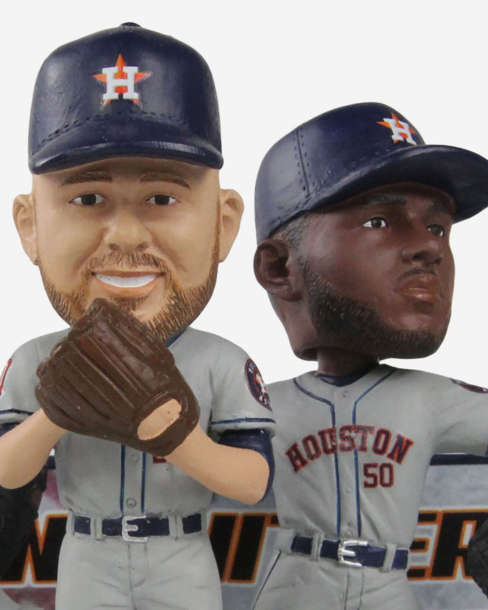 Cristian Javier & Hector Neris & Ryan Pressly Houston Astros Combined No Hitter Mini Bobblehead Scene FOCO - FOCO.com