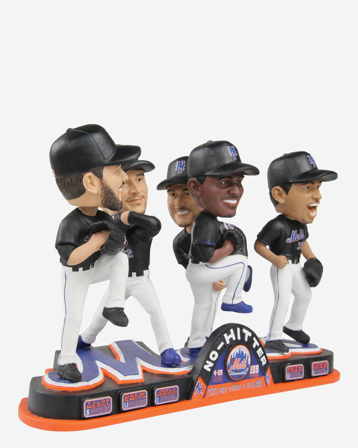 New York Mets Combined No Hitter Mini Bobblehead Scene FOCO - FOCO.com