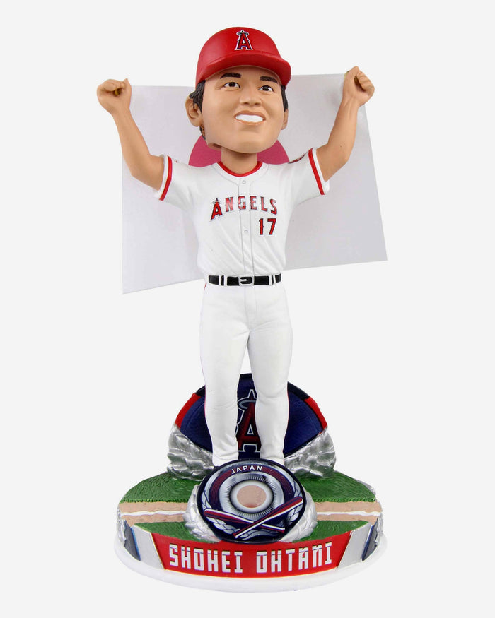 Shohei Ohtani Los Angeles Angels National Flag Bobblehead FOCO - FOCO.com