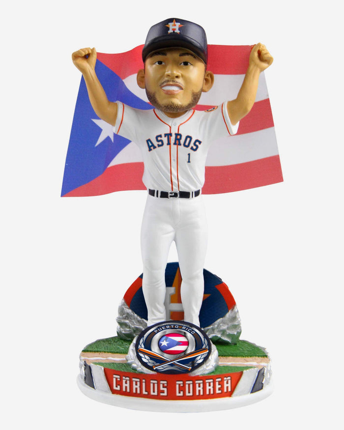 Carlos Correa Houston Astros National Flag Bobblehead FOCO - FOCO.com