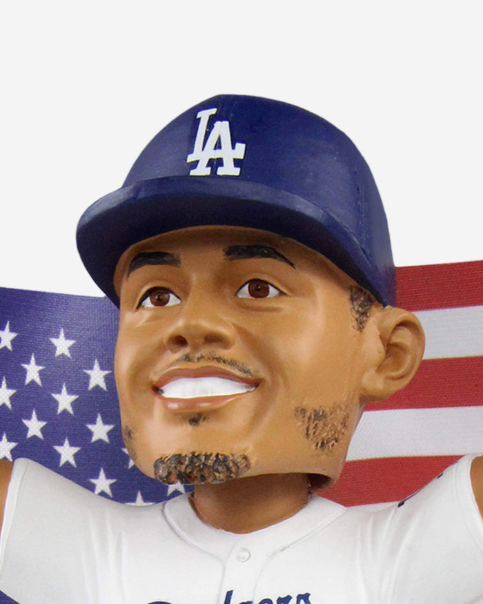 Mookie Betts Los Angeles Dodgers National Flag Bobblehead FOCO - FOCO.com