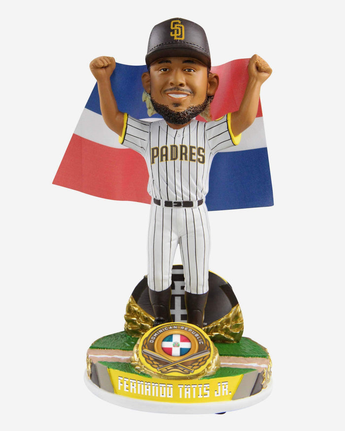 Fernando Tatis Jr San Diego Padres National Flag Bobblehead FOCO - FOCO.com