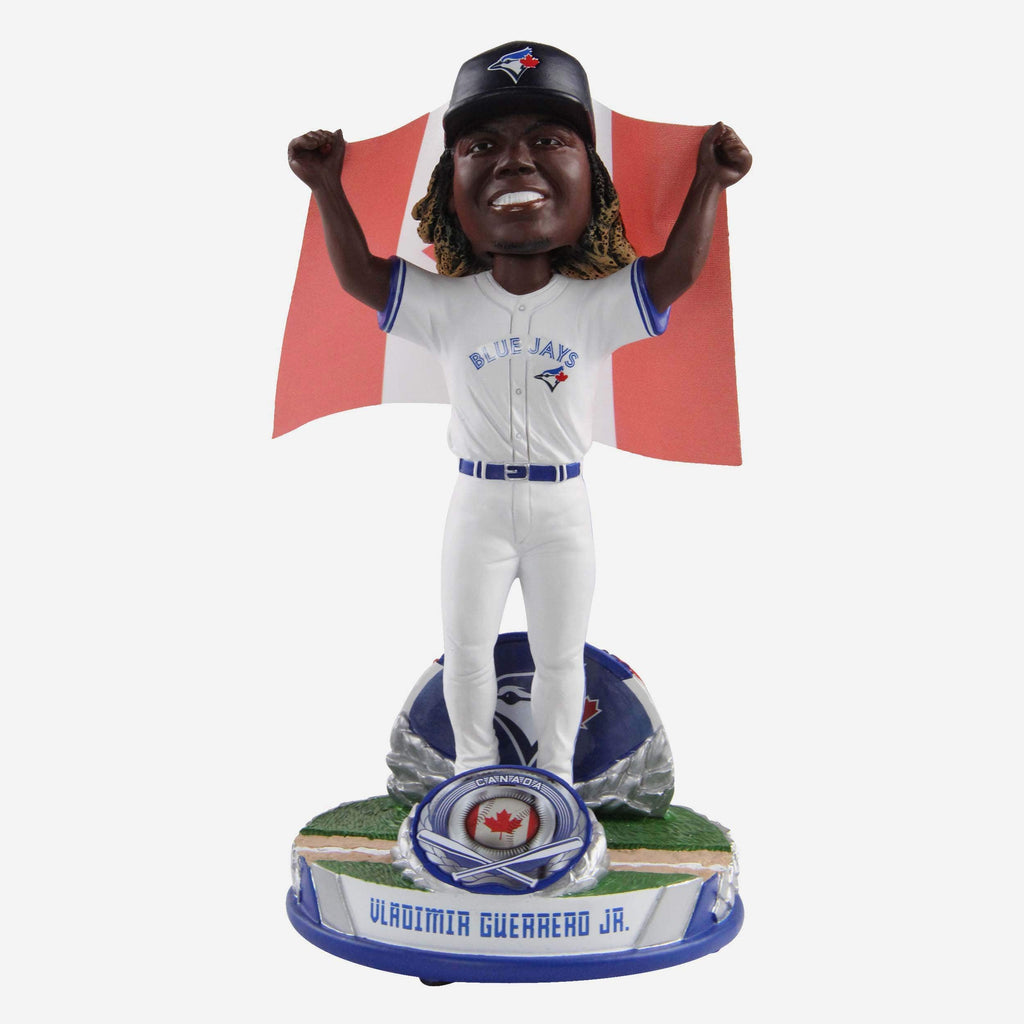 Vladimir Guerrero Jr Toronto Blue Jays National Flag Bobblehead FOCO - FOCO.com