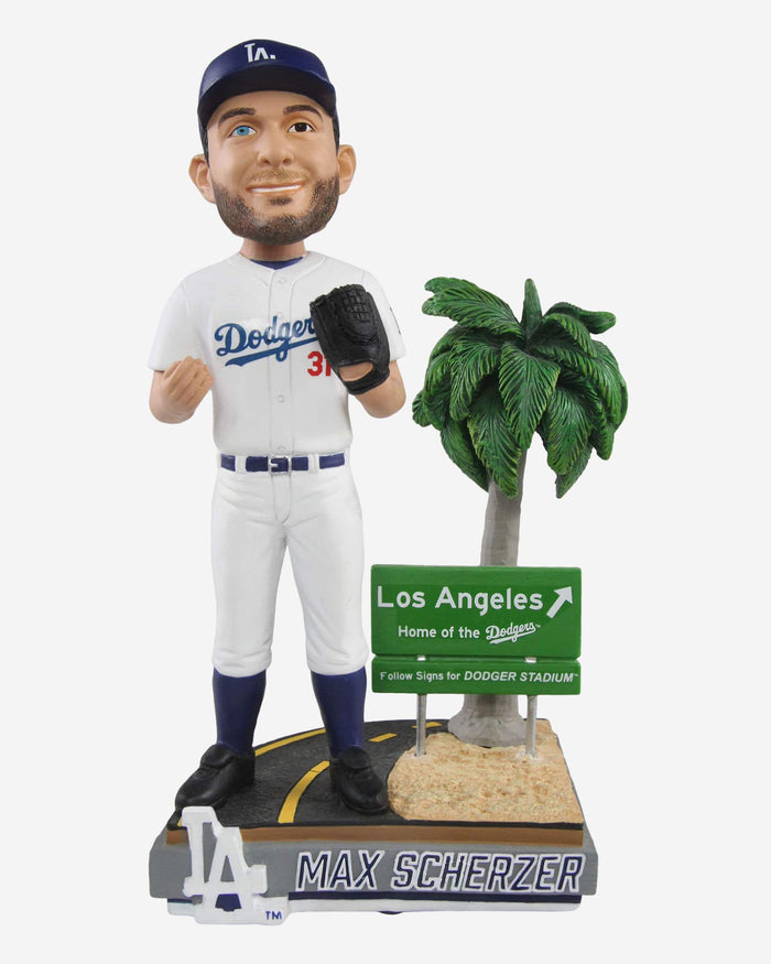 Max Scherzer Los Angeles Dodgers Next Stop Bobblehead FOCO - FOCO.com