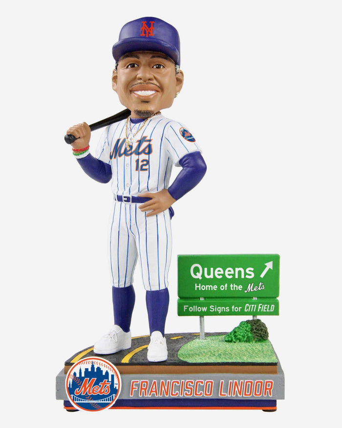 Francisco Lindor New York Mets Next Stop Bobblehead FOCO - FOCO.com