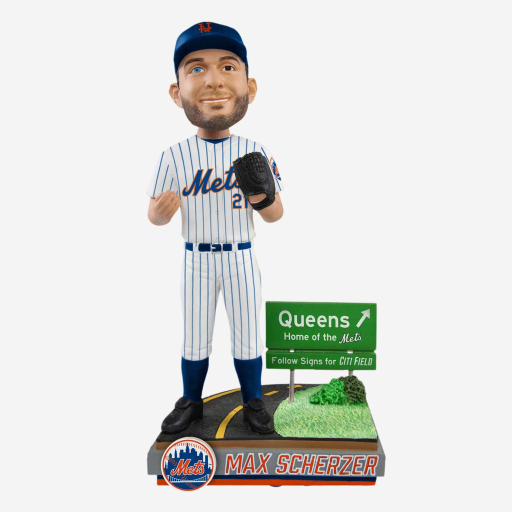 Max Scherzer New York Mets Next Stop Bobblehead FOCO - FOCO.com