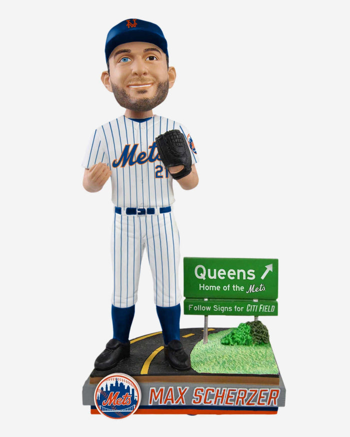 Max Scherzer New York Mets Next Stop Bobblehead FOCO - FOCO.com