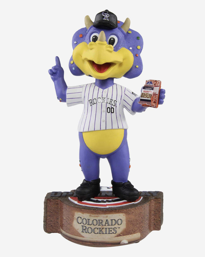 Dinger Colorado Rockies Opening Day Mascot Bobblehead FOCO - FOCO.com