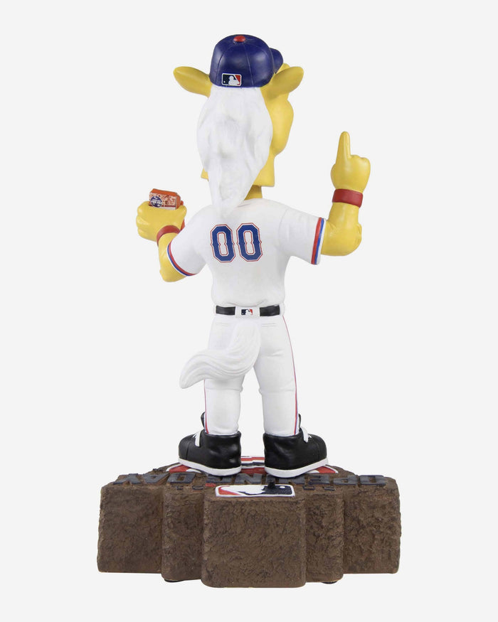 Captain Texas Rangers Opening Day Mascot Bobblehead FOCO - FOCO.com