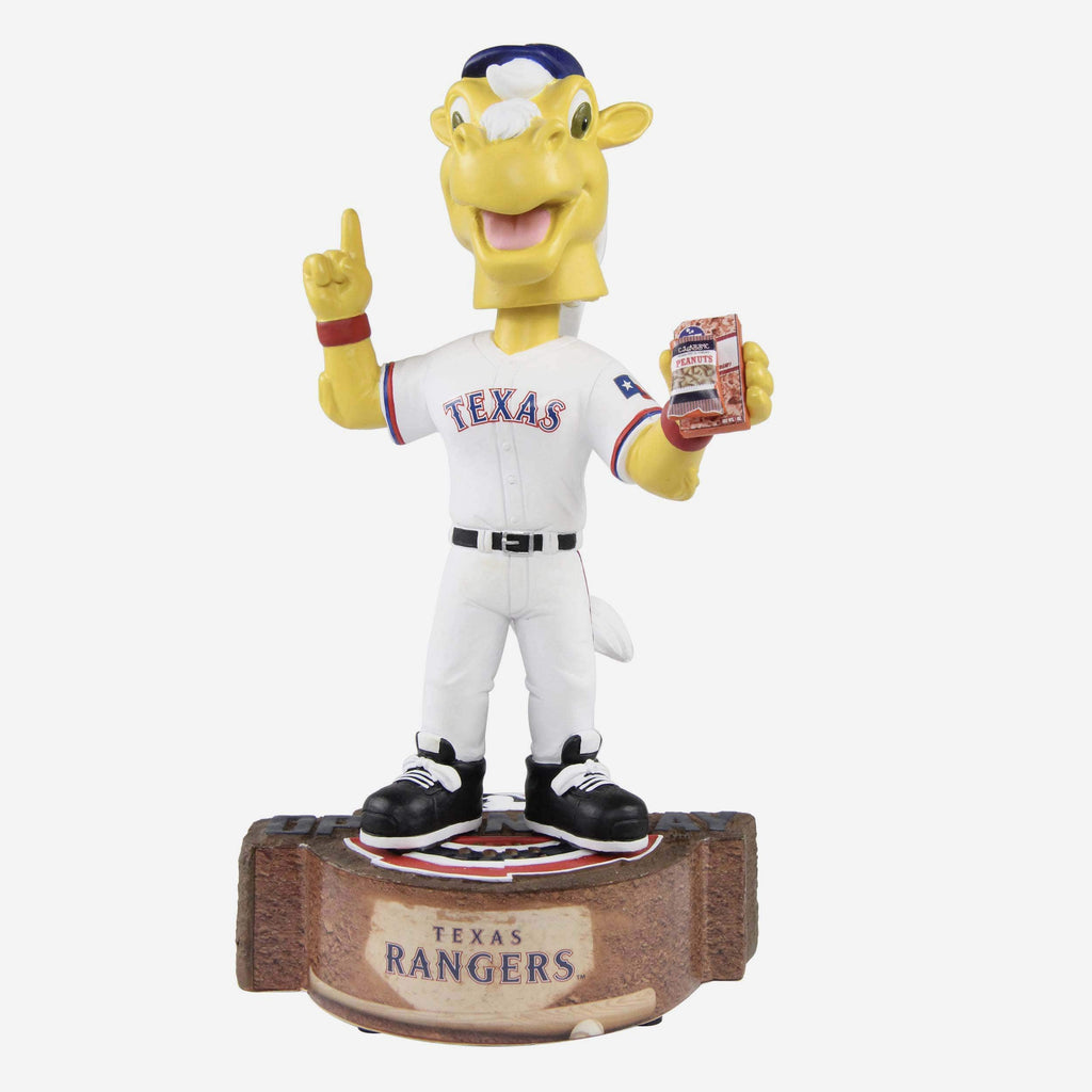 Captain Texas Rangers Opening Day Mascot Bobblehead FOCO - FOCO.com