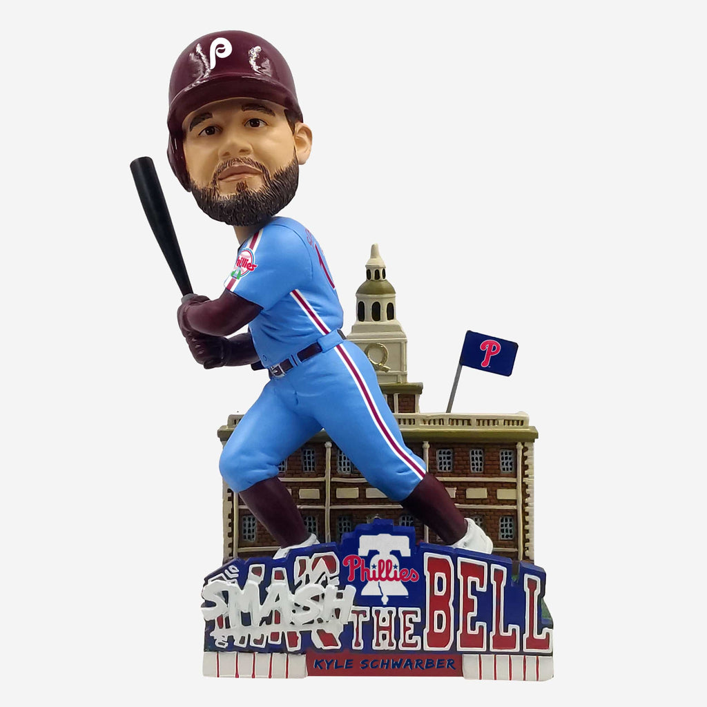 Kyle Schwarber Philadelphia Phillies Smash The Bell Broad St Bobblehead FOCO - FOCO.com