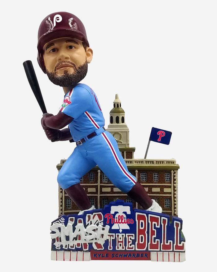 Kyle Schwarber Philadelphia Phillies Smash The Bell Broad St Bobblehead FOCO - FOCO.com