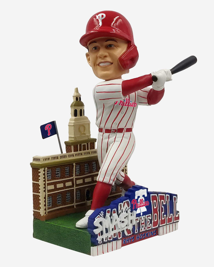 Rhys Hoskins Philadelphia Phillies Smash The Bell Broad St Bobblehead FOCO - FOCO.com