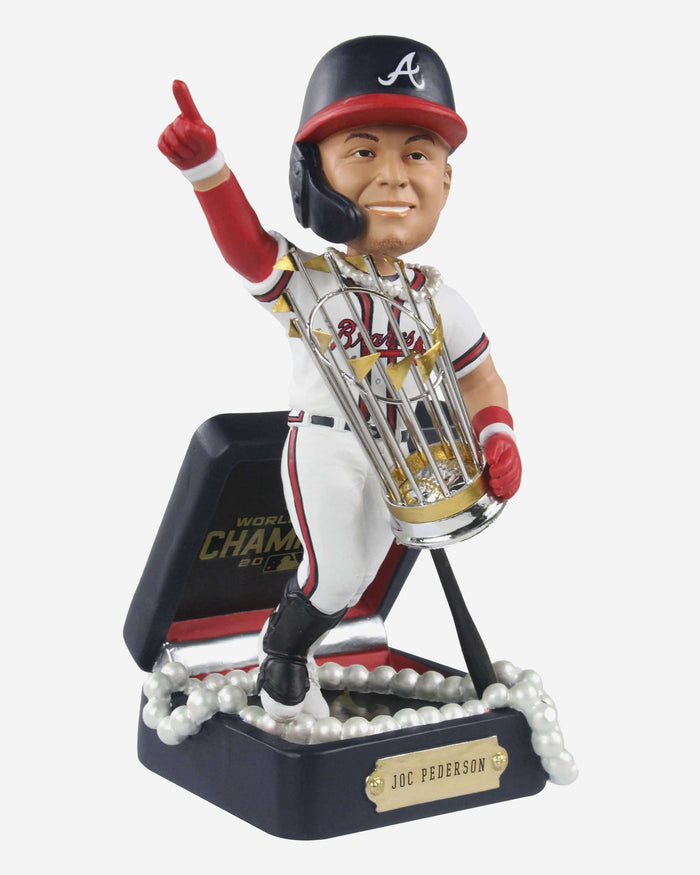 Joc Pederson Atlanta Braves Pearl Necklace Bobblehead FOCO - FOCO.com