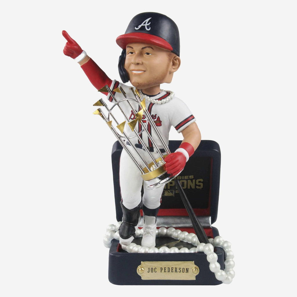 Joc Pederson Atlanta Braves Pearl Necklace Bobblehead FOCO - FOCO.com