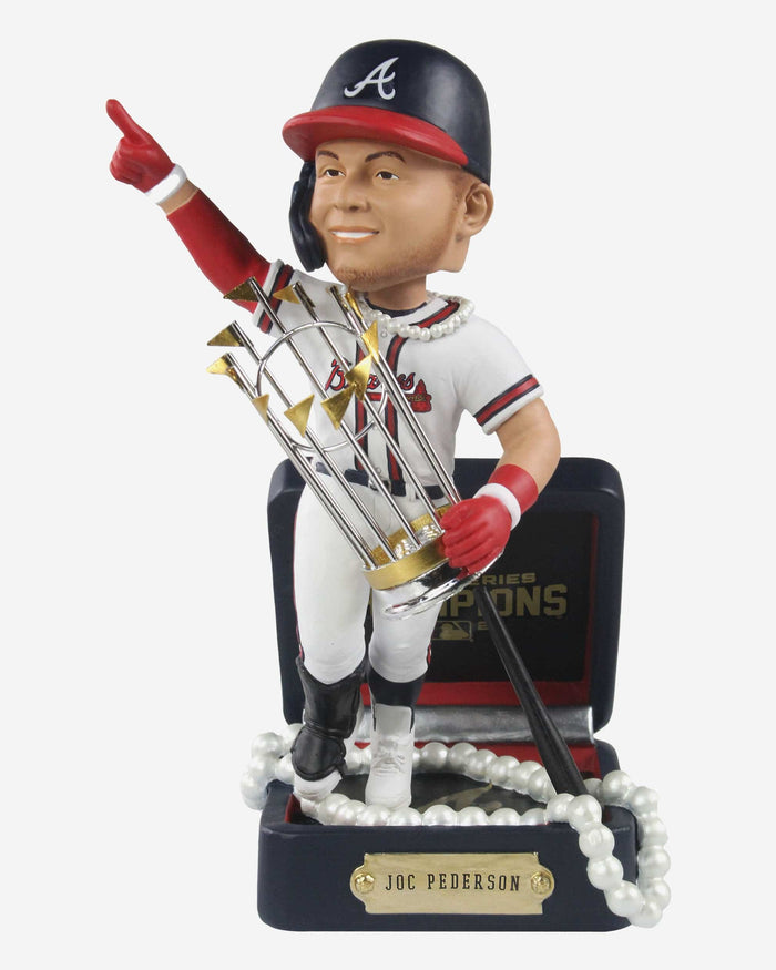 Joc Pederson Atlanta Braves Pearl Necklace Bobblehead FOCO - FOCO.com