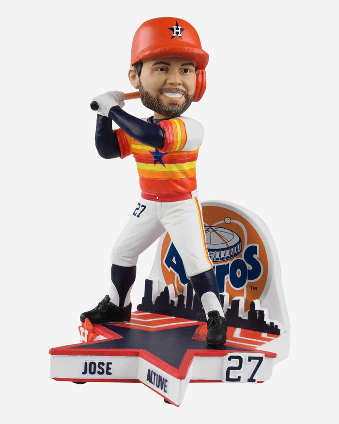 Jose Altuve Houston Astros Retro Jersey Bobblehead FOCO - FOCO.com