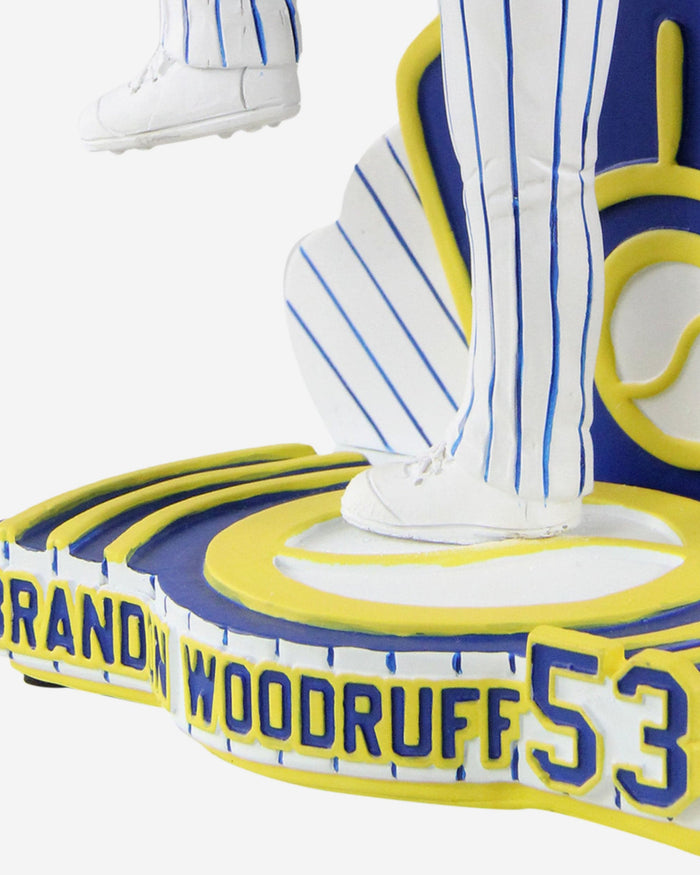 Brandon Woodruff Milwaukee Brewers Retro Jersey Bobblehead FOCO - FOCO.com