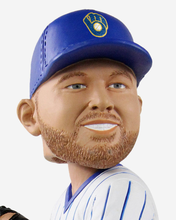 Brandon Woodruff Milwaukee Brewers Retro Jersey Bobblehead FOCO - FOCO.com