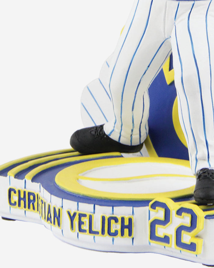 Christian Yelich Milwaukee Brewers Retro Jersey Bobblehead FOCO - FOCO.com