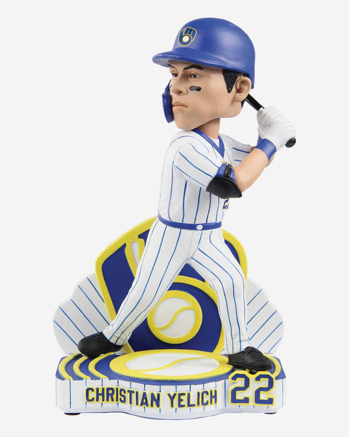 Christian Yelich Milwaukee Brewers Retro Jersey Bobblehead FOCO - FOCO.com