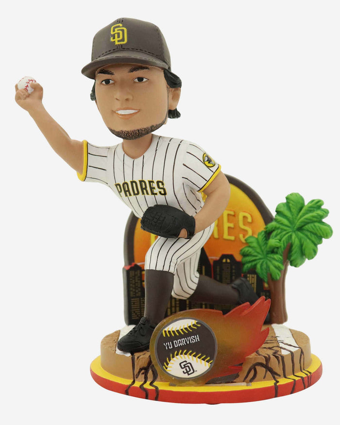 Yu Darvish San Diego Padres Sunset Cityscape Bobblehead FOCO - FOCO.com