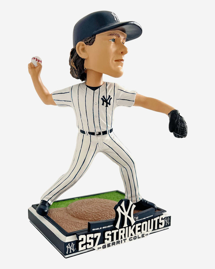 Gerrit Cole New York Yankees Franchise Single Season Strikeout Record Bobblehead FOCO - FOCO.com