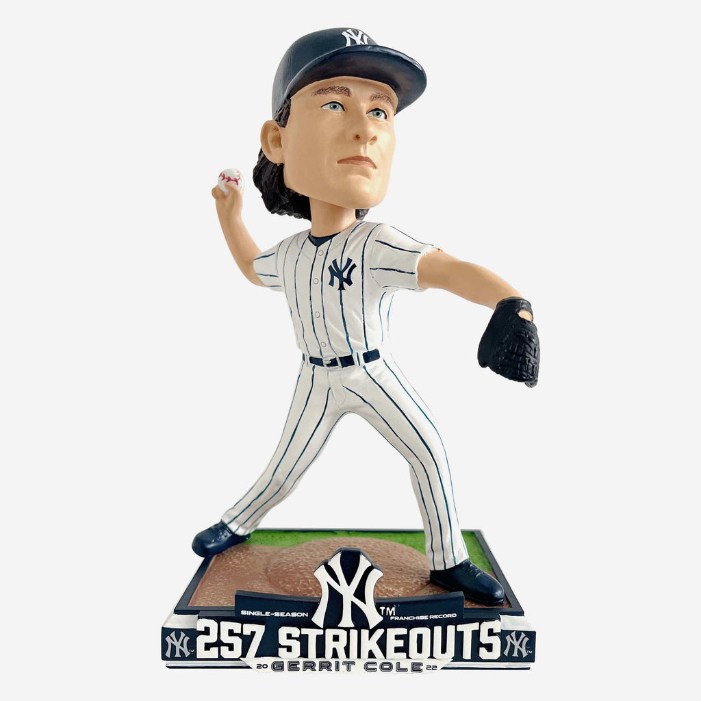 Gerrit Cole New York Yankees Franchise Single Season Strikeout Record Bobblehead FOCO - FOCO.com