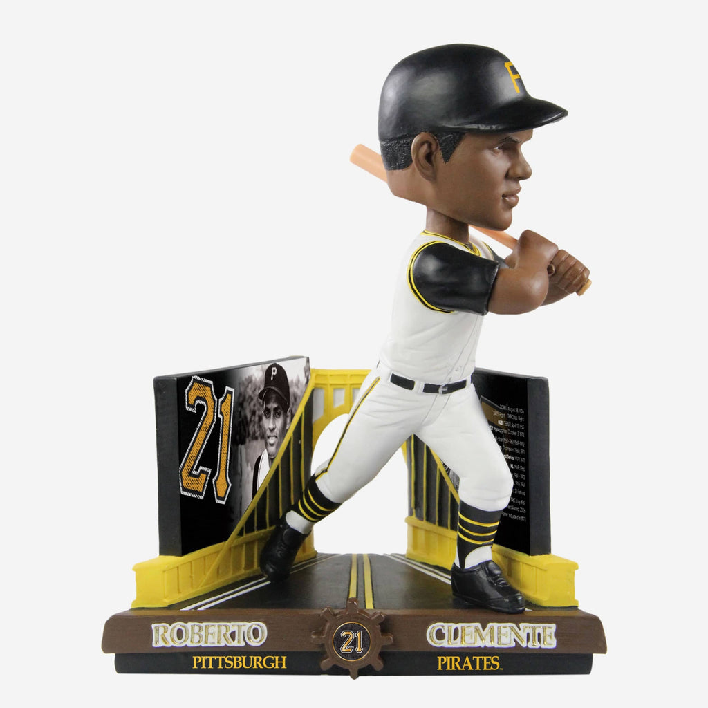 Roberto Clemente Pittsburgh Pirates Career Stats Bobblehead FOCO - FOCO.com