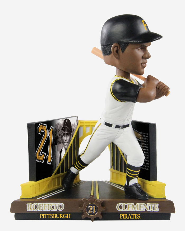 Roberto Clemente Pittsburgh Pirates Career Stats Bobblehead FOCO - FOCO.com