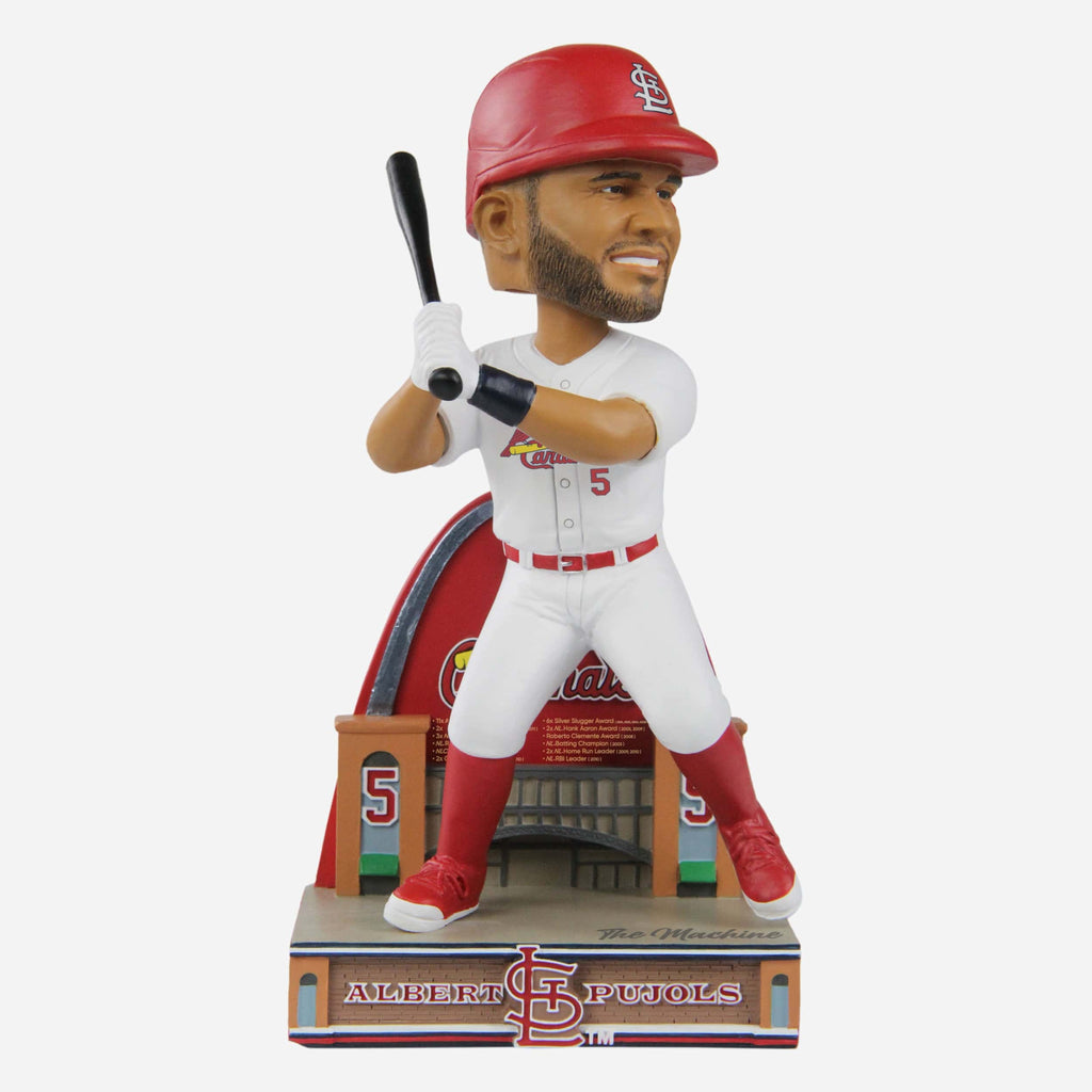 Albert Pujols St Louis Cardinals Career Stats Bobblehead FOCO - FOCO.com