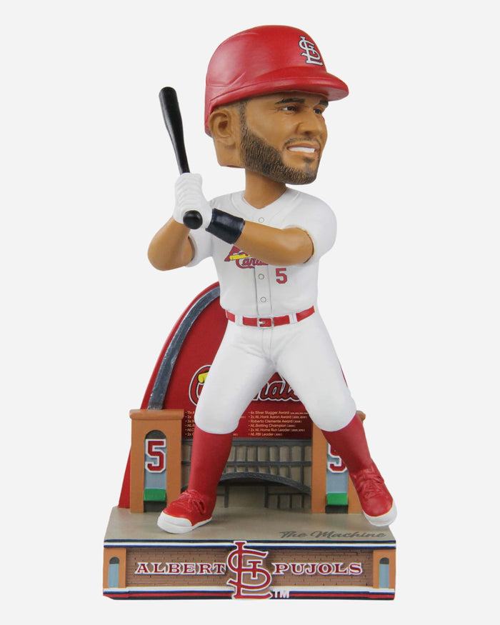 Albert Pujols St Louis Cardinals Career Stats Bobblehead FOCO - FOCO.com