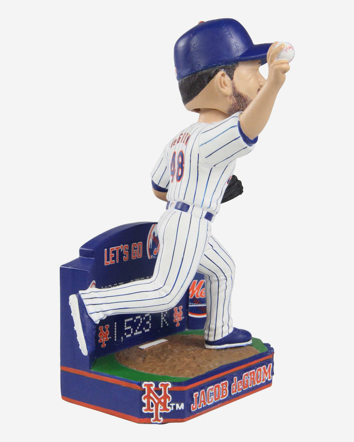 Jacob deGrom New York Mets Strikeout Record Bobblehead FOCO - FOCO.com