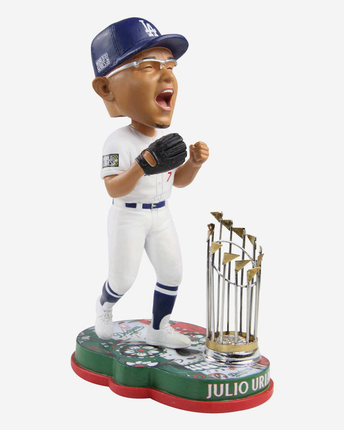 Julio Urias Los Angeles Dodgers 2020 World Series Champions Sugar Skull Bobblehead FOCO - FOCO.com