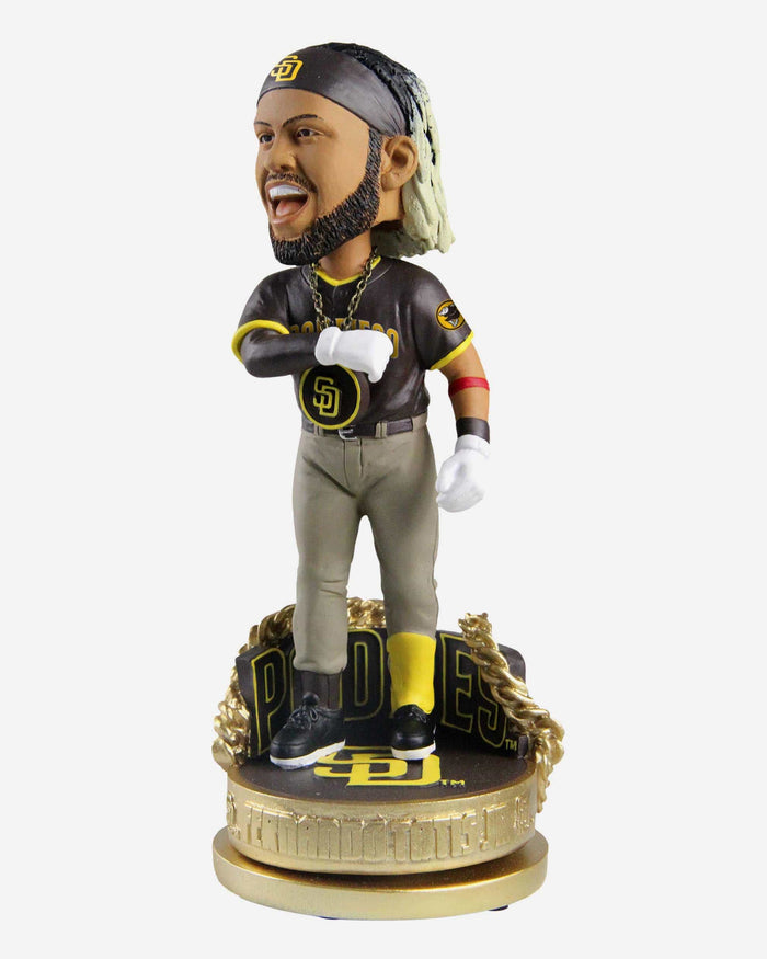 Fernando Tatis Jr San Diego Padres Road Uniform Swag Chain Bobblehead FOCO - FOCO.com