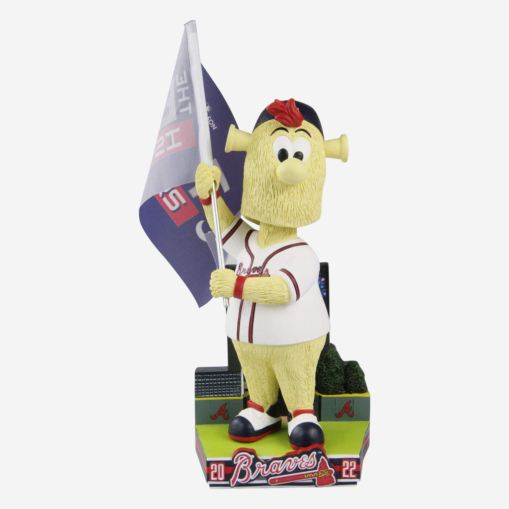 Blooper Atlanta Braves The East Is Ours Mascot Bobblehead FOCO - FOCO.com