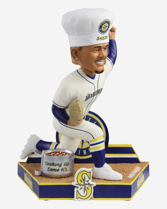 Justus Sheffield Seattle Mariners Sheffs Cooking Bobblehead FOCO - FOCO.com