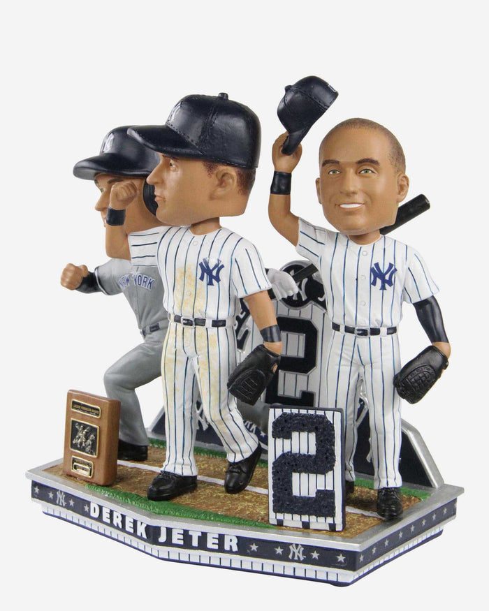 Derek Jeter New York Yankees Triple Bobblehead FOCO - FOCO.com