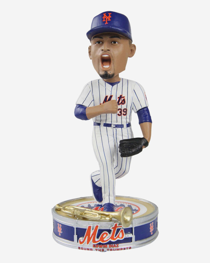 Edwin Diaz New York Mets Trumpet Bobblehead FOCO - FOCO.com