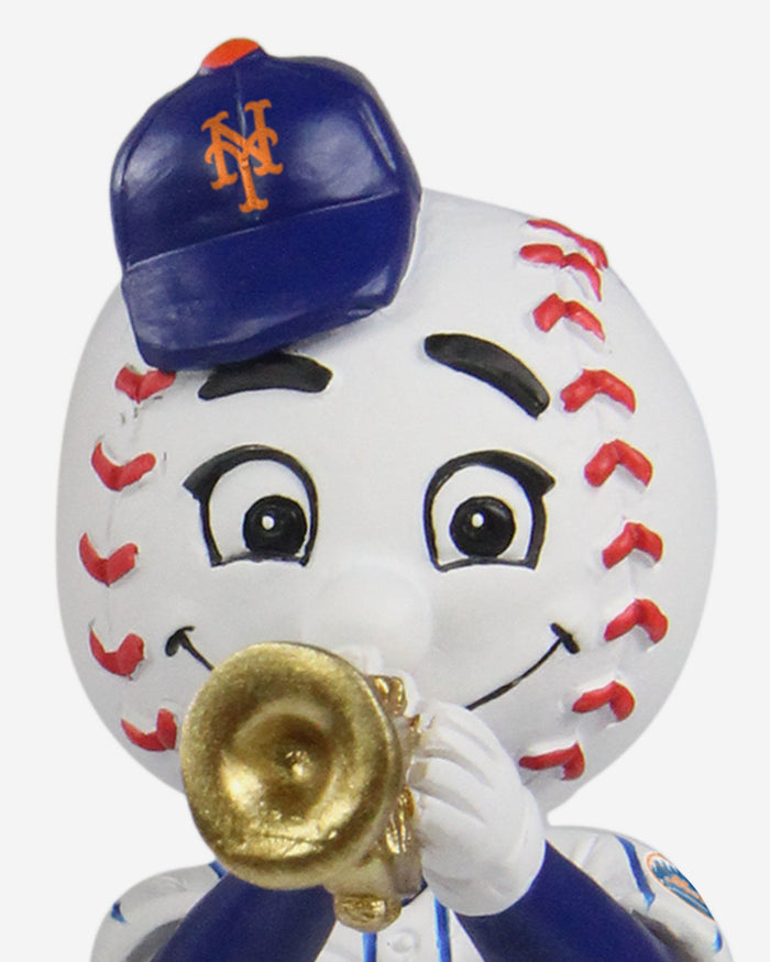 Mr Met & Mrs Met New York Mets Trumpet Mini Mascot Bobblehead Scene FOCO - FOCO.com