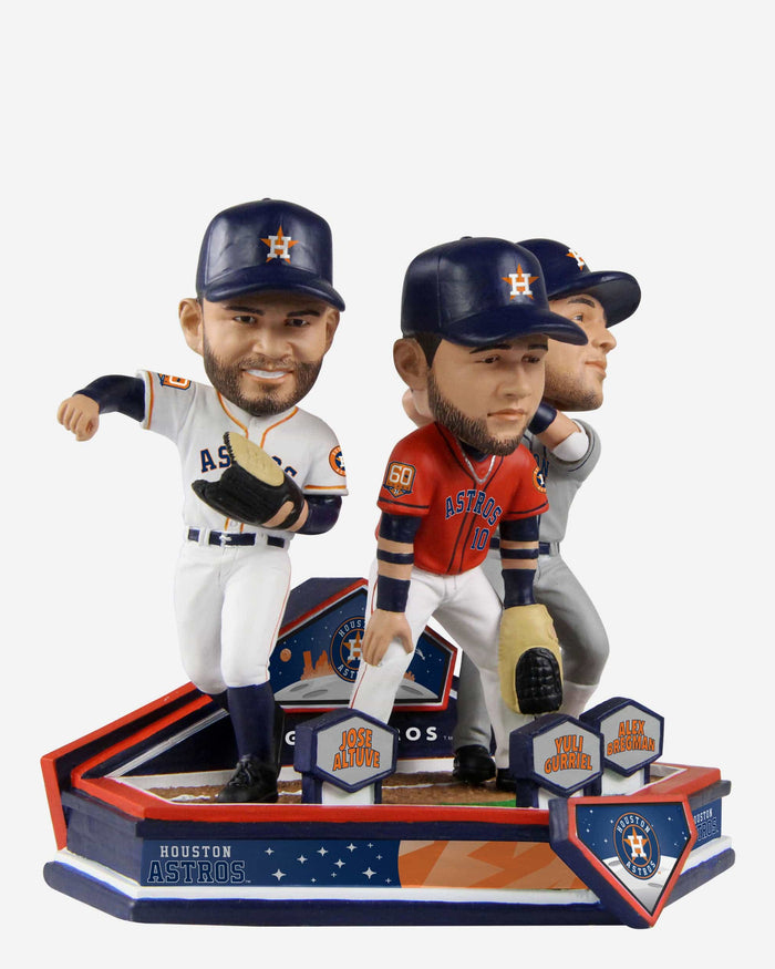 Jose Altuve & Yuli Gurriel & Alex Bregman Houston Astros Triple Bobblehead FOCO - FOCO.com