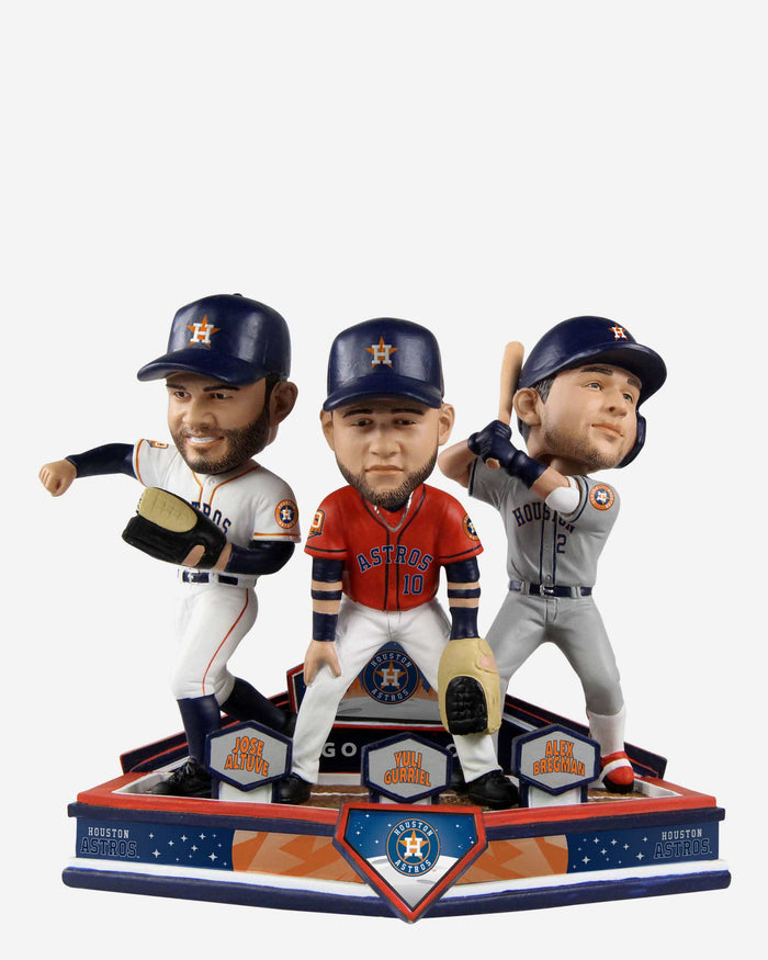 Jose Altuve & Yuli Gurriel & Alex Bregman Houston Astros Triple Bobblehead FOCO - FOCO.com