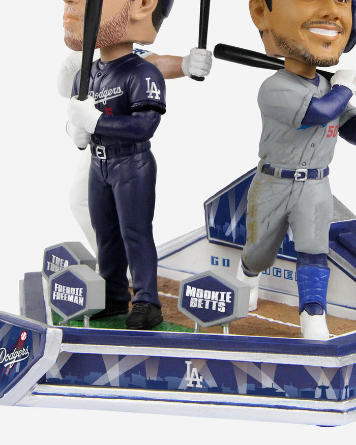 Freddie Freeman & Mookie Betts & Trea Turner Los Angeles Dodgers Triple Bobblehead FOCO - FOCO.com