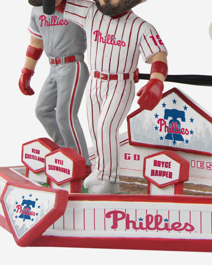 Bryce Harper & Nick Castellanos & Kyle Schwarber Philadelphia Phillies Triple Bobblehead FOCO - FOCO.com
