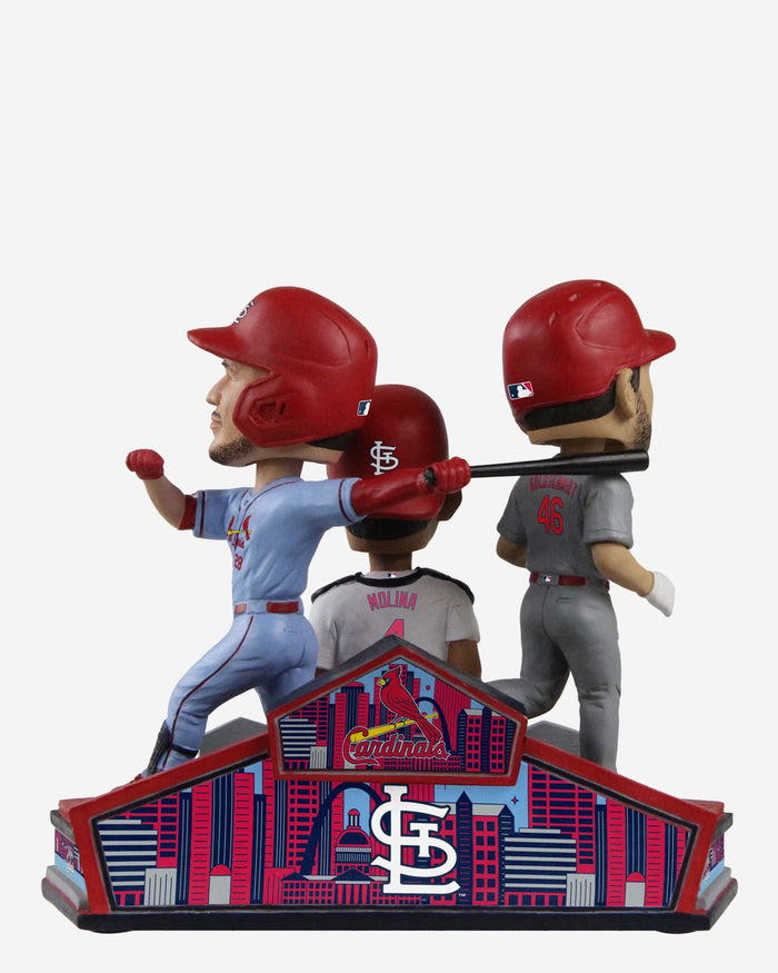 Nolan Arenado & Paul Goldschmidt & Yadier Molina St Louis Cardinals Triple Bobblehead FOCO - FOCO.com