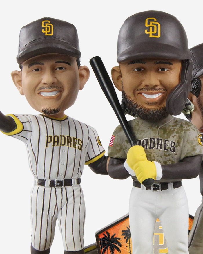 Fernando Tatis Jr. & Manny Machado & Yu Darvish San Diego Padres Triple Bobblehead FOCO - FOCO.com