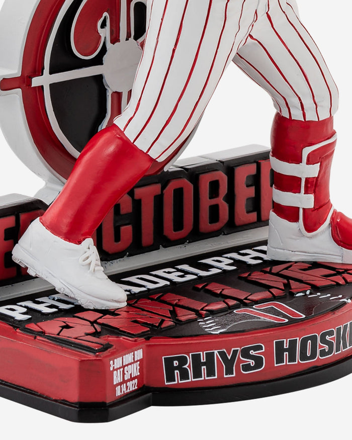 Rhys Hoskins Philadelphia Phillies Red October Bat Spike Bobblehead FOCO - FOCO.com