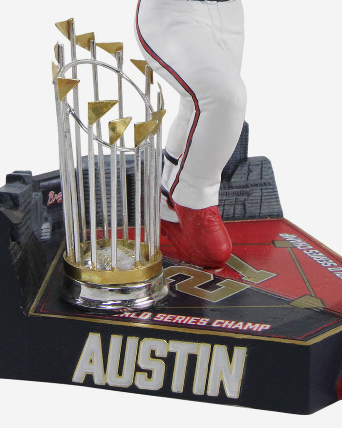 Austin Riley Atlanta Braves 2021 World Series Champions Moment Bobblehead FOCO - FOCO.com